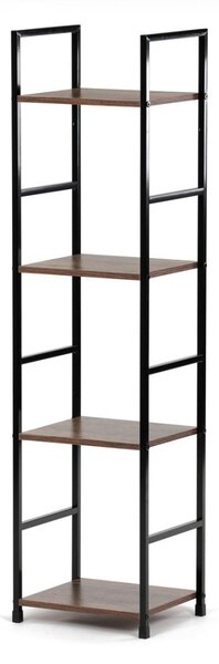Autronic REGÁL - 4-policový, v dekore starého dreva - šírka 29 cm