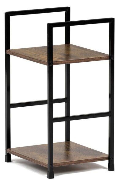 Autronic REGÁL - 2-policový, v dekore starého dreva - šírka 29 cm