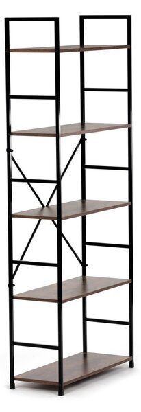 Autronic REGÁL - 5-policový, v dekore starého dreva - šírka 59 cm