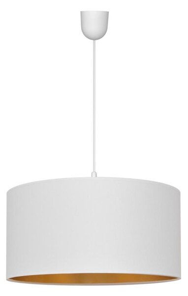 Luster na lanku ALBA 1xE27/15W/230V pr. 40 cm biela/zlatá