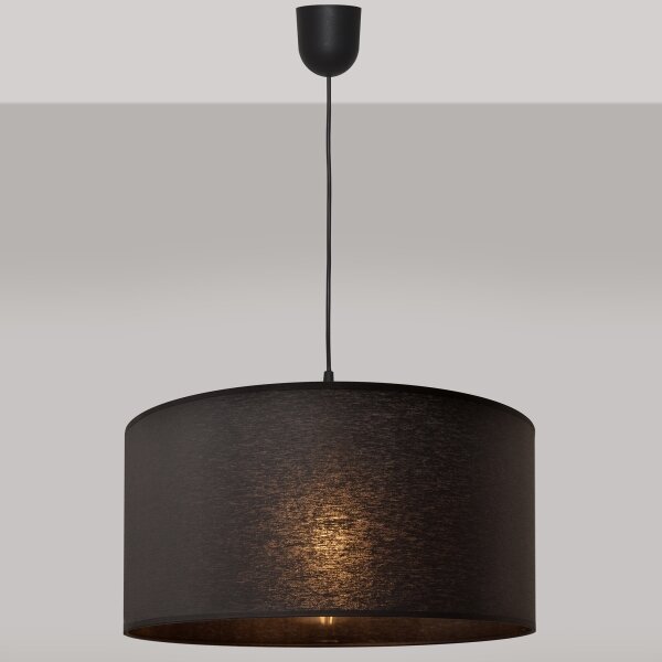 Luster na lanku ALBA 1xE27/15W/230V pr. 40 cm čierna