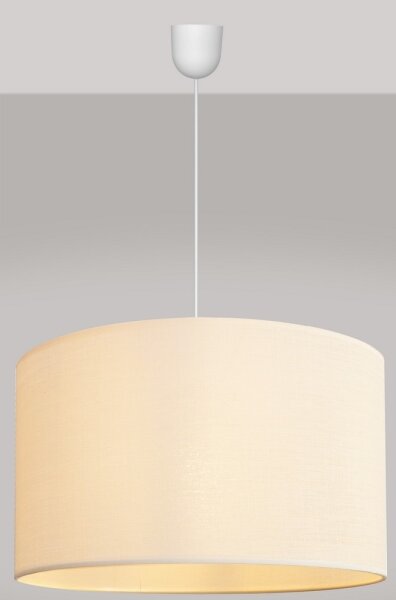 Luster na lanku ALBA 1xE27/15W/230V pr. 45 cm béžová
