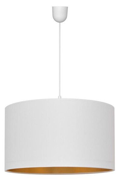 Luster na lanku ALBA 1xE27/15W/230V pr. 45 cm biela/zlatá