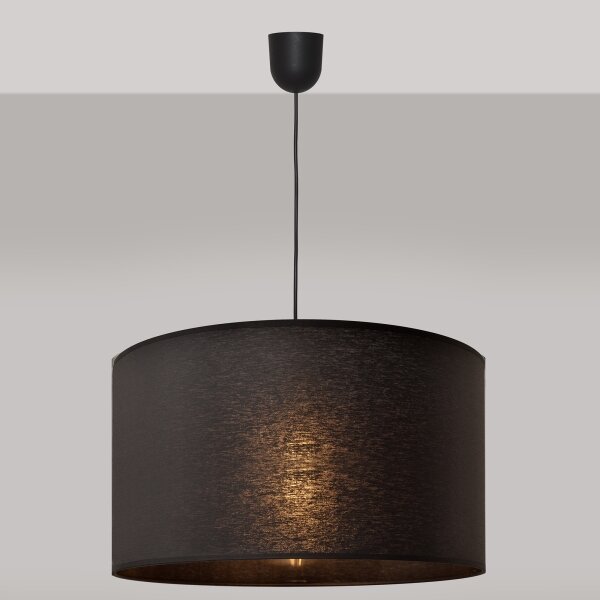 Luster na lanku ALBA 1xE27/15W/230V pr. 45 cm čierna