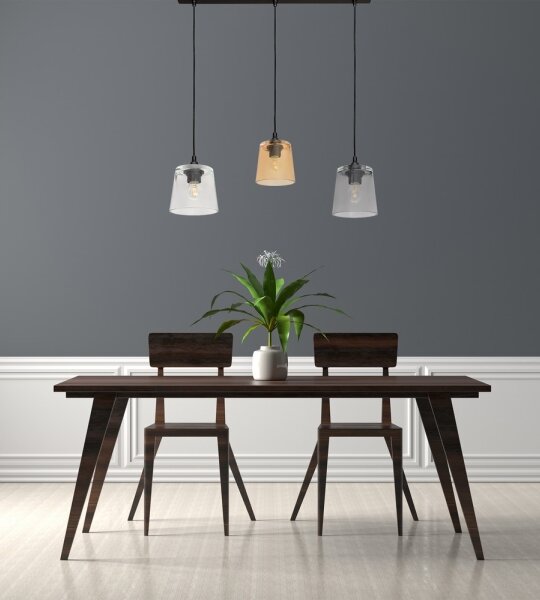 Luster na lanku LUCEA 3xE27/15W/230V