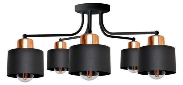 Prisadený luster EDISON 5xE27/15W/230V