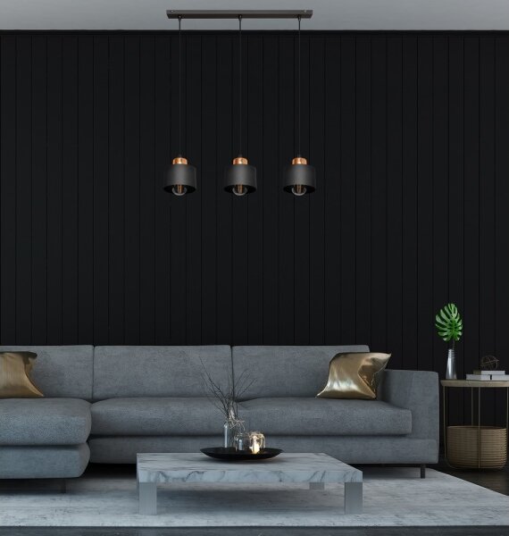 Luster na lanku EDISON 3xE27/15W/230V