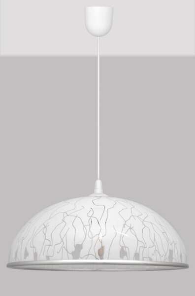 Luster na lanku CIRCLE 1xE27/15W/230V biela