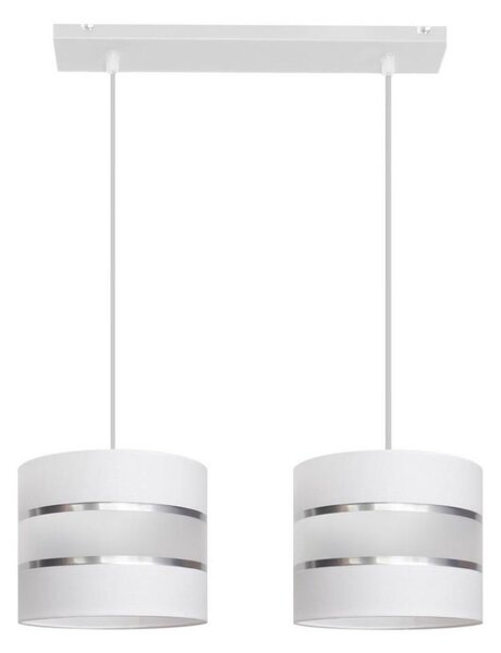 Luster na lanku HELEN 2xE27/15W/230V biela