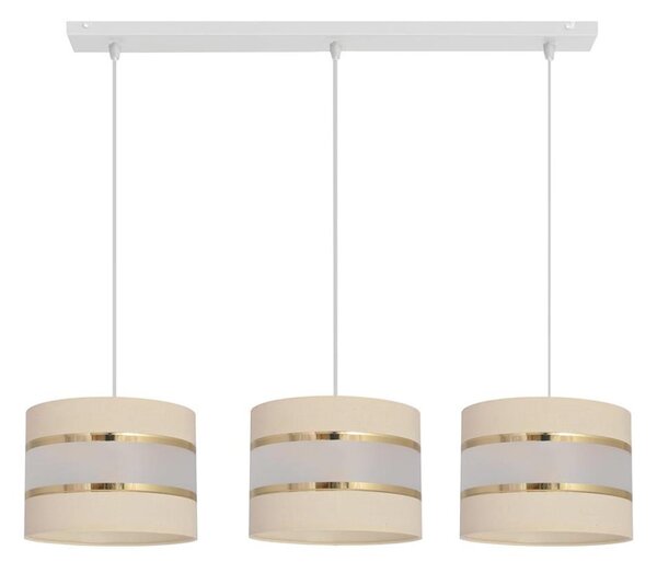 Luster na lanku HELEN 3xE27/15W/230V krémová