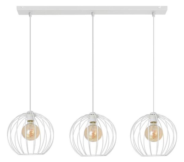 Luster na lanku MERCURE 3xE27/15W/230V biela
