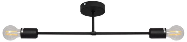 Prisadený luster CAMBRIDGE 2xE27/15W/230V čierna