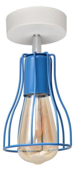 Prisadený luster TUBE II 1xE27/15W/230V modrá