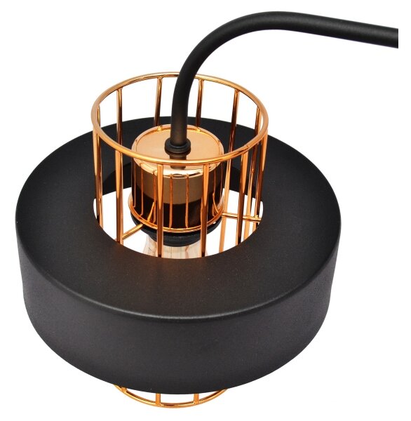 Nástenná lampa VOLTA 1xE27/15W/230V 34 cm čierna/zlatá