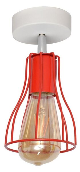 Prisadený luster TUBE II 1xE27/15W/230V červená