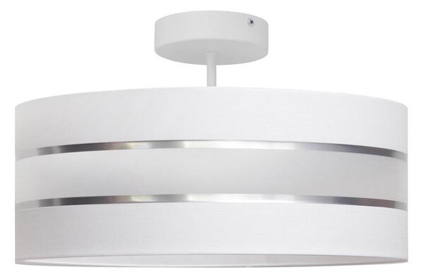 Luster na tyči HELEN 3xE27/15W/230V biela/lesklý chróm