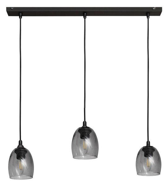 Luster na lanku BRILLANT 3xE27/15W/230V šedá
