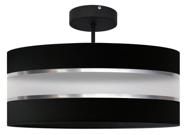 Luster na tyči HELEN 3xE27/15W/230V čierna/lesklý chróm