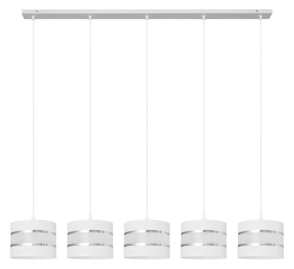 Luster na lanku HELEN 5xE27/15W/230V biela
