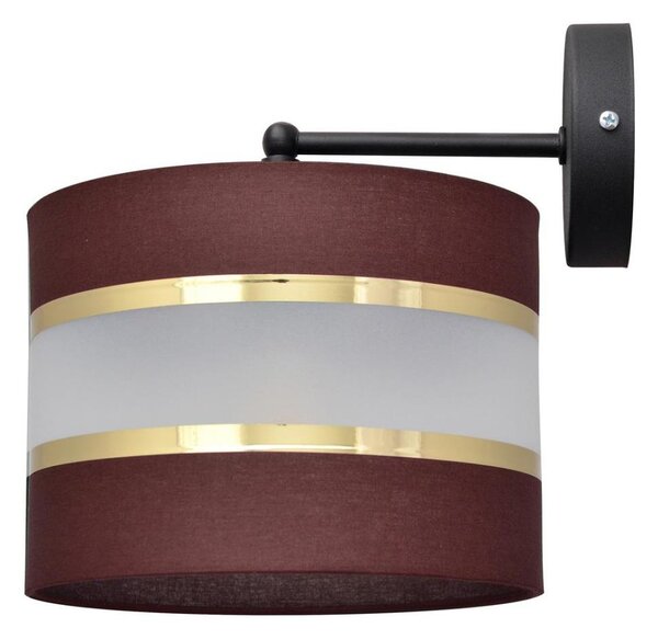 Nástenná lampa HELEN 1xE27/15W/230V hnedá/čierna/zlatá