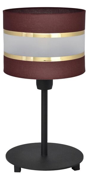 Stolná lampa HELEN 1xE27/15W/230V hnedá/čierna/zlatá
