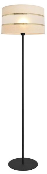 Stojacia lampa HELEN 1xE27/15W/230V krémová/čierna/zlatá