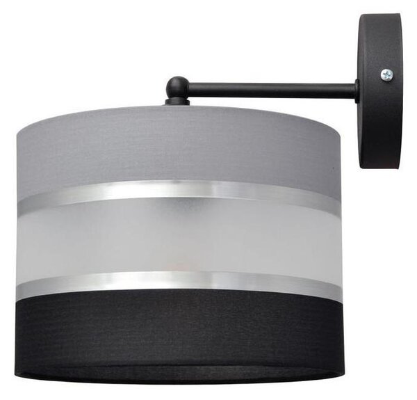 Nástenná lampa HELEN 1xE27/15W/230V čierna/šedá/strieborná