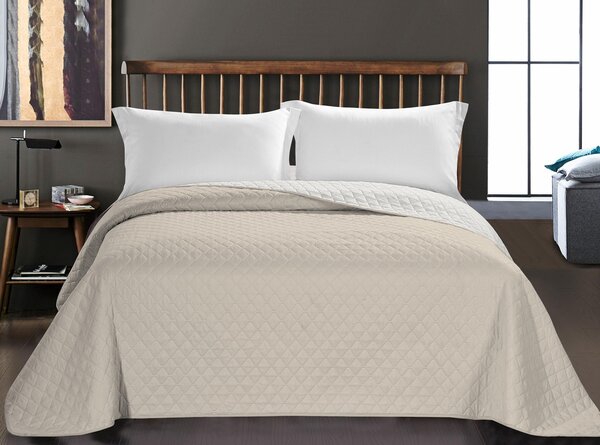 DecoKing Prikrývka na posteľ Axel béžová/biela 170x210 - II. Kvalita Rozmer: 200x220