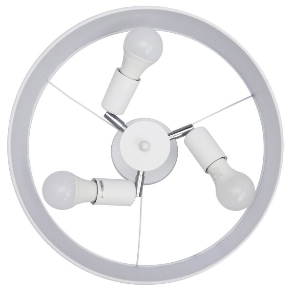 Luster na tyči ALBA 3xE27/15W/230V biela
