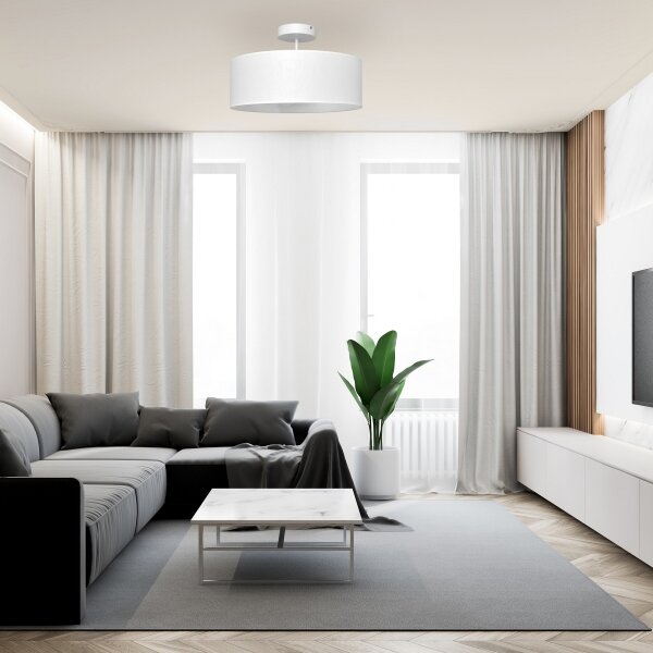 Luster na tyči ALBA 3xE27/15W/230V biela