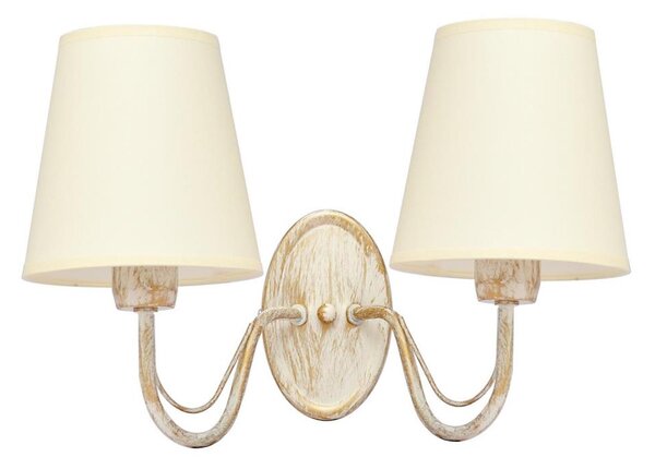 Nástenná lampa MALBO 2xE27/15W/230V béžová