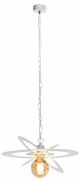 Luster na reťazi STAR 1xE27/15W/230V biela