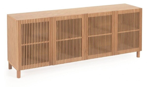 Nízka komoda v dekore duba v prírodnej farbe 180x72 cm Beyla – Kave Home