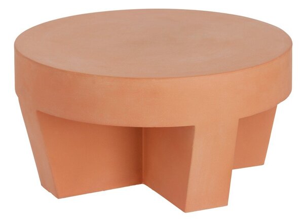 Terakotový odkladací stolík Kave Home Vilena, ⌀ 60 cm