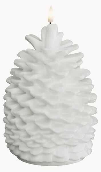 Ručne vyrobená vianočná LED sviečka's efektom plameňa Pine Cone, V 19 cm