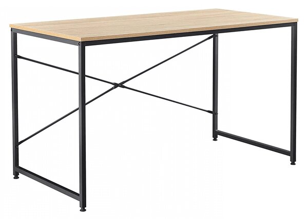 TEMPO Písací stôl, dub / čierna, 100x60 cm, MELLORA