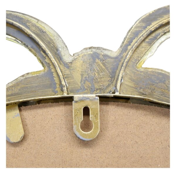 Zrkadlo v kovovom ráme Bow Antique Brass 56 × 95 cm