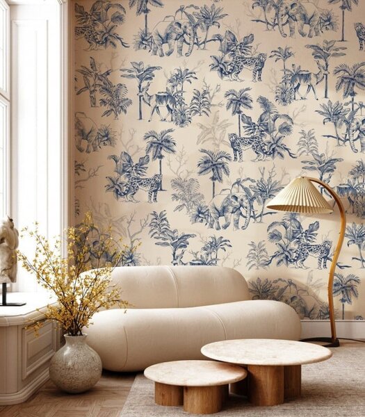 WALLCOLORS Power of Jungle Sepia wallpaper - tapeta