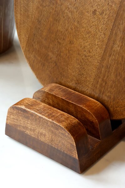 Drevený stojan na dosky Walnut