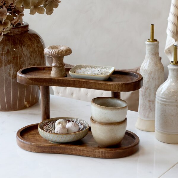 Drevený stojan Walnut 30 cm