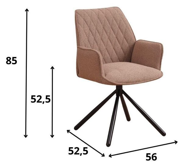 SADA STOLIČIEK S PODRÚČKAMI 2 kus MID.YOU - Stoličky, Online Only
