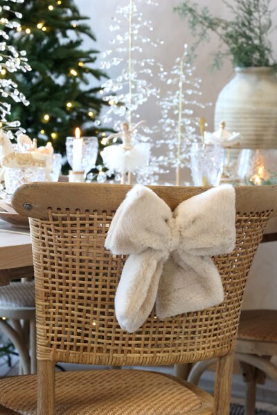 Dekoratívne mašle Beige/Mocca – set 3 ks