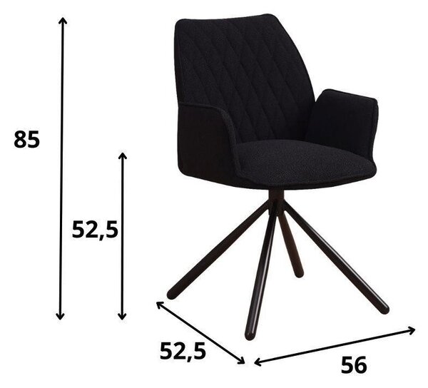 SADA STOLIČIEK S PODRÚČKAMI 2 kus MID.YOU - Stoličky, Online Only