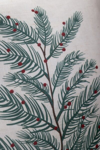 Ľanový obal na vankúš Fir Branch 35 × 50 cm