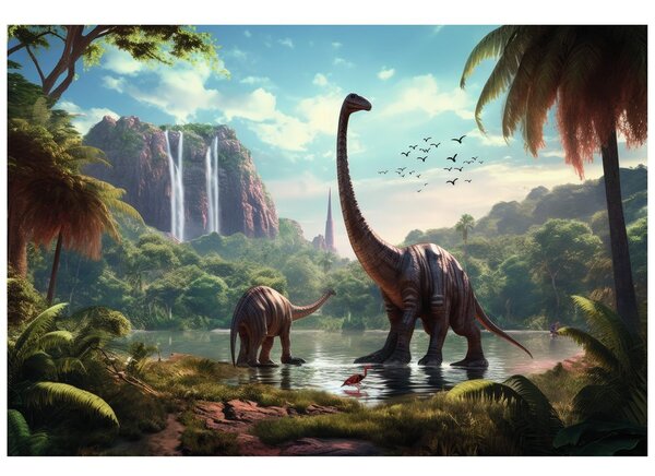 Tapeta neodhalená krajina dinosaurov