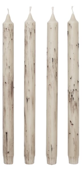 Svíčka Mura Light Beige – set 4 ks