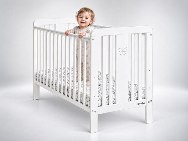 Detská postieľka Fairy Cot 60x120 - biela