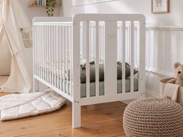 Detská postieľka Fairy Cot 60x120 - biela