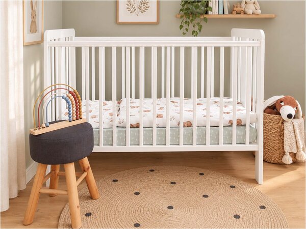 Detská postieľka Fairy Cot 60x120 - biela