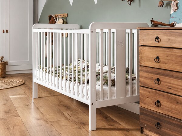 Detská postieľka Foxy Cot 60x120 - biela